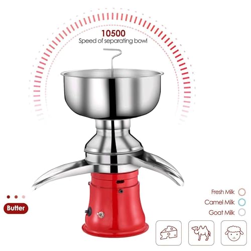 Kommerzielle Frischkäse-Zentrifuge, High-Speed 9600 U/min für effiziente 50 l/h Produktion, Edelstahlbecken, ideal für Restaurants, Bäckereien und westliche Lebensmittelgeschäfte