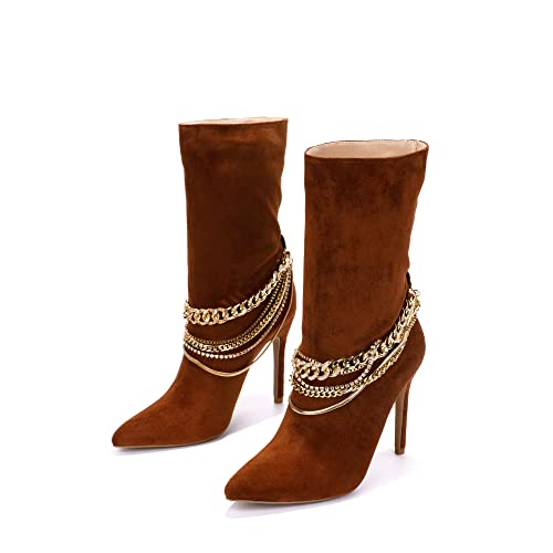 Cape Robbin Faux Suede Stiletto Ankle Booties #TOP22