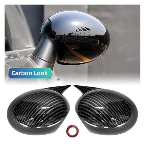 BMW Mini Cooper R55 R56 R57 R58 R59 R61ɓK ԃXebJ[ Ar[ TCh~[Jo[ EBOLbv OhA Ar[P[X g(Carbon Look)