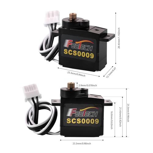 RCmall SCS0009 Serial Bus Servo Kit SCS0009 2.3KG Micro Servo Metal Gear w/300° Encoder TTL/RS485 for Robot Arm, RC Helicopter, Arduino, STEAM (10 Servos) by RCmall - Image 5