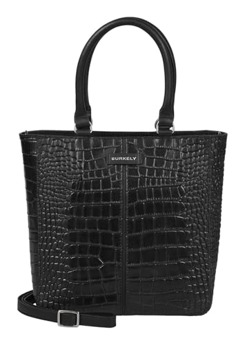 Sac shopper Burkely Cool Colbie en cuir noir : le grand sac à main pour femme moderne