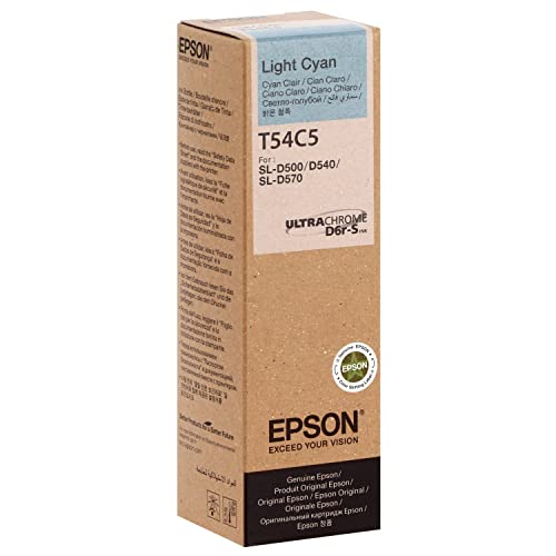 Epson C13T54C520 Cartuccia Inchiostro Originale Ciano Chiaro 70 ml per SureLab SL D500 - vue 2