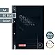 BRUNNEN Collegeblock Premium Student Colour Code | A4, Lineatur 25, 80 Blatt, onyx
