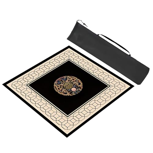 Square Mahjong Game Mat con Bolsa de Almacenaje 88x88 cm