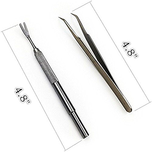 Tick Remover Tool Kit - Stainless Steel Tick Remover + Tweezers for Pets Dog Cat and Humans with Storage Box - Thumbnail 4