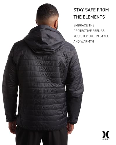 Hurley 999578699 Men'S Jacket - Balsam Lightweight Packable Puffer Coat thumb #5