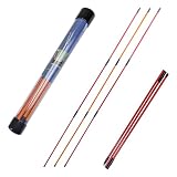 KOFULL Lot de 3 bâtons d'alignement de golf pliables, 122 cm, aide à l'entraînement pour viser et putter, couleurs mélangées