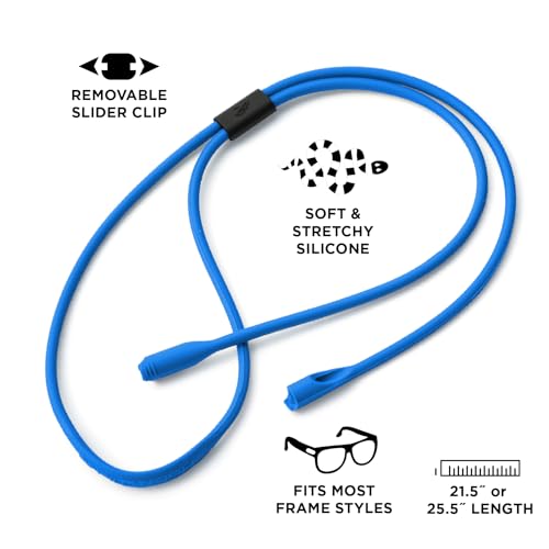 Image of Pilotfish Premium Silicone Sunglasses Strap, Adjustable Glasses Retainer with Unique Passthrough Design - Universal Fit