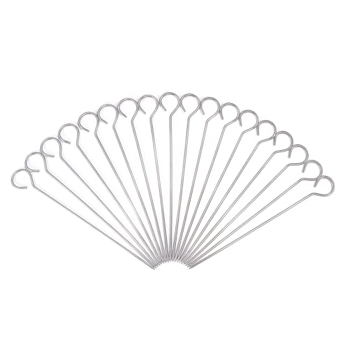 18 Racine 6'' pour les découpes de dinde pique brochette, brochette inox,les rôtis brochettes en métal Poultry barbecue supplies Broches à rôtir en oie pour la...