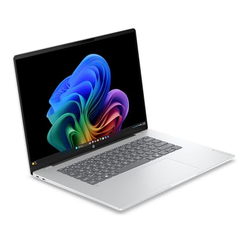 HP Laptop OmniBook 5 16 inch Next Gen AI PC, 2K OLED Display, Snapdragon X Plus, 32 GB RAM, 1 TB SSD, Adreno GPU, Wi-Fi 6E, Windows 11 Home, Glacier Silver, 16-fb0016ca