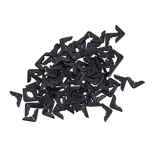 BATHVEVE 100 piezas Protector de Esquinas para Álbumes y Libros de Cubiertas para Esquinas para Bordes Notas y Cajas Diseño Elegante y Durable