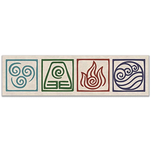 Image of ATLA Nations 2 Sticker Decal Notebook Car Laptop 11 inchx3 inch (Color)