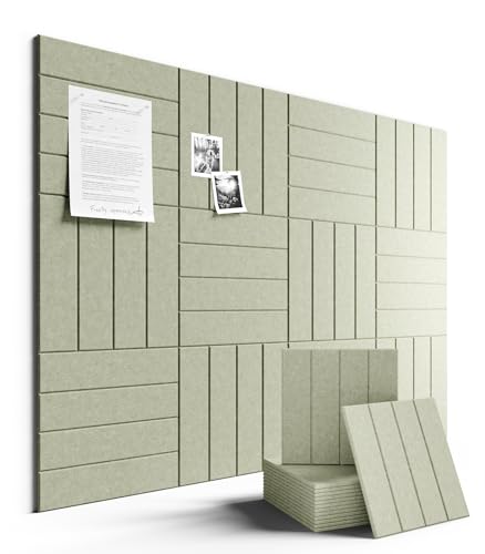 Fluxynara Felt Bulletin Board Tiles Large 48" x 36" Cork