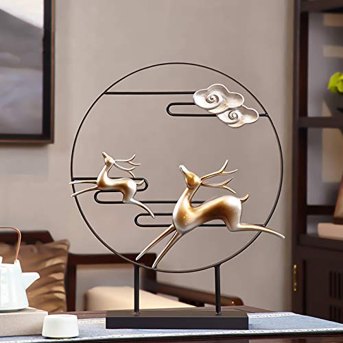 Statue décor pour cadeaux à la maison cerf en course