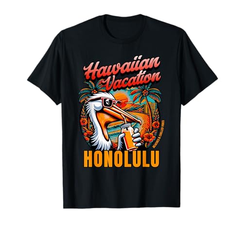 Vacaciones hawaianas, Honolulu y Hawaii Beach Camiseta