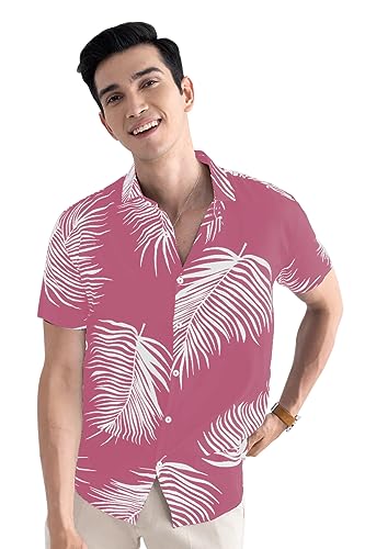 Image of Venisa Men's Cotton Blended Printed Casual Shirt
