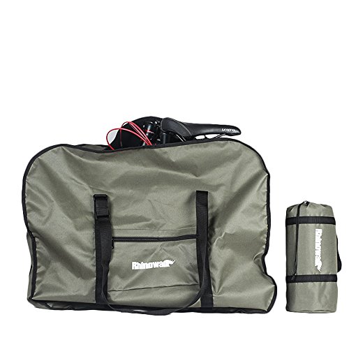 UPANBIKE Bolsa de Almacenamiento de Bicicleta Bolsa de Transporte Bolsa de Viaje para Bicicleta Bolsa de Transporte para Bicicleta Plegable de 50,8 cm(Verde)