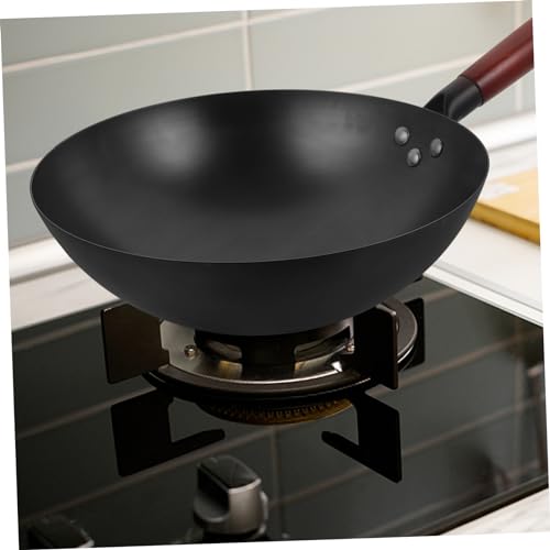 Wok de Hierro con Mango de Madera Antiadherente 10 pulgadas miniatura 6