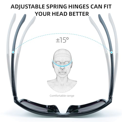 Bnus italy made classic sunglasses corning real glass lens w. polarized option (B7066 Black/G-15 Non-Polarized, Glass Lens) - Thumbnail 4
