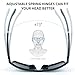 B.N.U.S Retro sports sunglasses for men women fashion blue mirrored lenses (B7066 Black/Blue Flash Non-Polarized, Glass Lens)