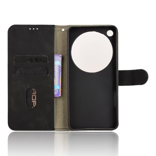 Image of for Oppo Find X9 Ultra 5G Leather Case Skin Feel Anti Drop Wallet Stand Flip Phone Cover - Black