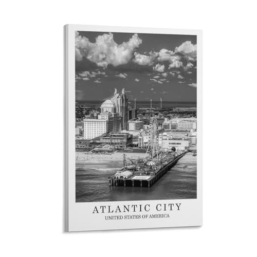 Poster travelling in Atlantic City pour habiller un mur vide