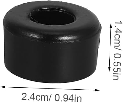 10pcs Black Pu Double Row Roller Skate Shock Absorbers for Skateboards and Roller Skates Reduces Vibrations and Enhances Stability Suitable for Outdoor Skating