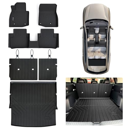 Floor Mats & Cargo Liners for 2023 2024 2025 Mazda CX50 CX-50 Gas (Not for Hybrid), TPE All Weather Protection Car Floor Liners with Trunk Mat & Backrest Mat Accessories