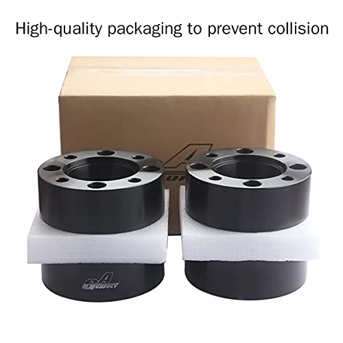 Gasupply Atv 4X110 Wheel Spacers 2 Inch, Black Atv Wheel Adapters Spacers 74Mm Hub Bore 10×1.25 Studs, Compatible With Honda, Suzuki, Bombardier, 4 Pack #TOP6