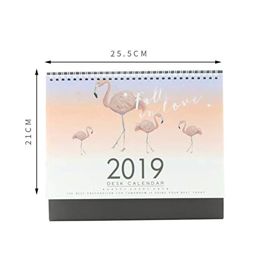 2018-2019 års skrivbord kalender anteckningsblock tecknad kalender skola/hem kontorsmaterial, F