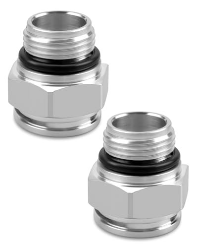Transmission Cooler Oil Tube Connector Fittings 52108844AA Fit for Jeep, Fit for Ram, Fit for Dodge, Fit for Chrysler, Etc, Replacement 52854784AA 68210908AA 68614876AA 155250572, 2Pcs