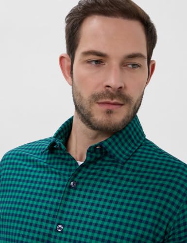 Image of Symbol Premium Men's Checkered Casual Shirt - Regular Fit | Full Sleeve | Pure Cotton (Available in Plus Sizes)