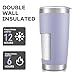 Orebigo 20 oz Tumbler with Lid Stainless Steel Double Wall Vacuum Insulated Tumblers Powder Coated Cups Travel Mug Keep Drinks Cold and Hot, Cosmic Lilac