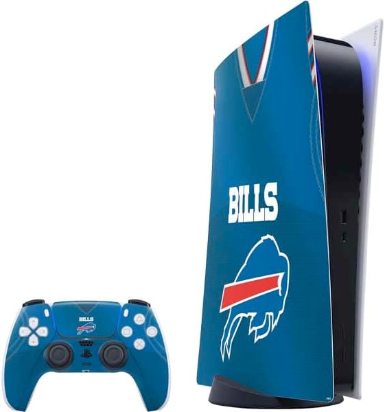Skinit Decal Gaming Skin Compatible with PS5 Digital Edition Bundle - Officially Licensed NFL Buffalo Bills Design
