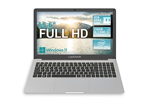 2023 Model 15.6" Full HD Windows 11 Home S Laptop - 8GB RAM 256GB SSD, AC WiFi, RJ45, Integrated Webcam - S15 N2 15 Inch Lightweight Laptop