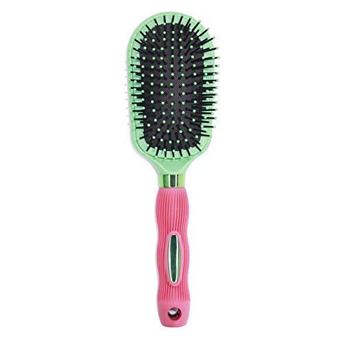 Oval Cushion Hair Brush With Nylon Bristles For Smoothing, Straightening Extensions, Detangling & Styling For All Hair Types.(Flower Designed)