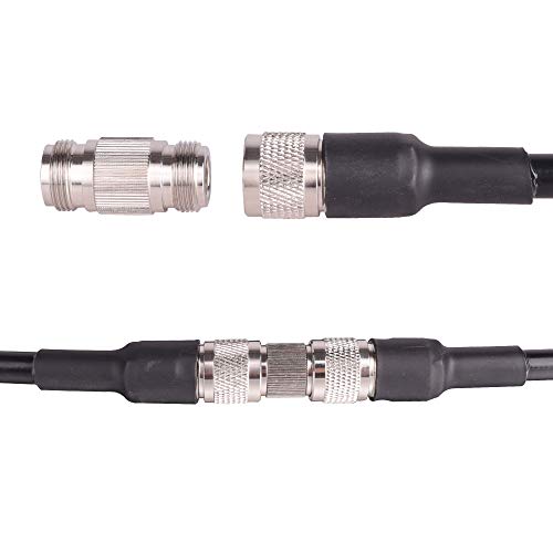 10 peças conector fêmea para nfêmea RF coaxial cabo adaptador conectores barril conector fêmea duplo