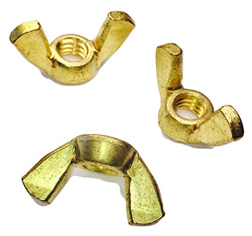 Serval Products 10-24 Wing Nut Solid Brass Butterfly Nut Pack Of 15 Pcs #TOP7