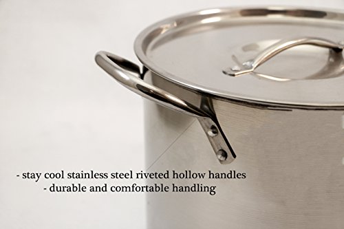 Excelsteel Stainless Steel Stockpot With Lids #TOP1