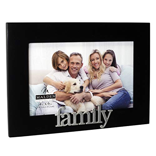 Malden International Designs Family Expressions Picture Frame, 4X6, Black #TOP2