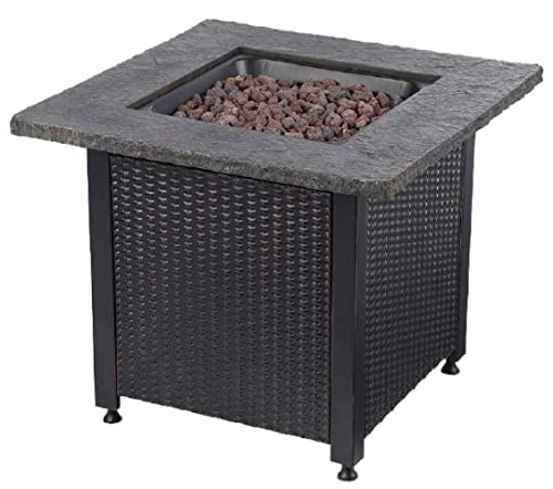 Endless Summer 30" Outdoor Propane Gas Rock Top Fire Pit (Lava Rocks) #TOP6
