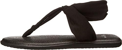 Sanuk womens Yoga Sling Ella Sandal, Black, 6 US | Image 1