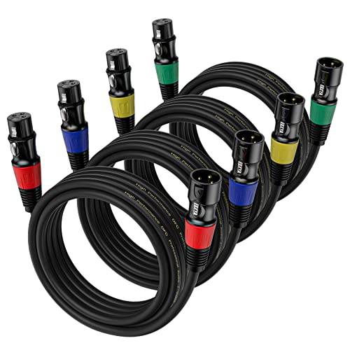 EBXYA XLR Cable 10 ft 4-Pack Review: A Balanced Option for Audio Professionals and Enthusiasts