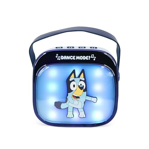 Altavoz karaoke infantil Bluetooth Bluey y luces de colores 3