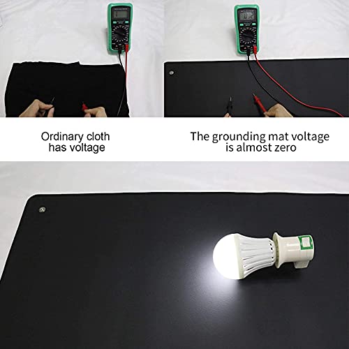 Grounding Mat, Grounding Sleep Mat Reconnect to Earth Recovery Pain Relief Foot Therapy, Grounding sleep Yoga Mat for Better Working, Sleep Assist and Helps with Anxiety (35.4x23.6 Inch) - Thumbnail 3