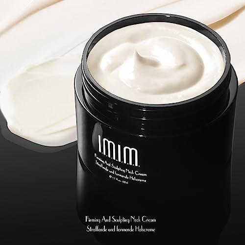 Neck Cream imim Hals und Dekollete Creme Halscreme Straffend Mit Kollagen & Hyaluron, Anti Falten Creme Soforteffekt, Doppelkinn Entferner, Straffer Hals und Dekolleté, für Frauen & Männer, 50 ml