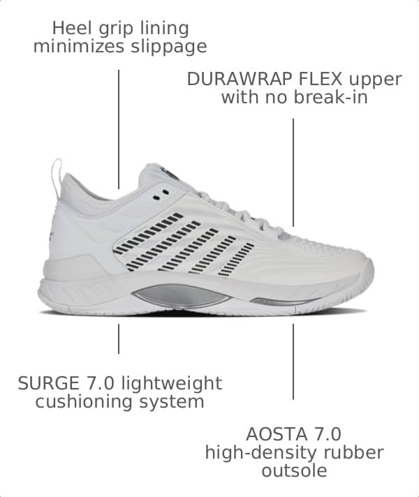 Image of K-Swiss Women's Hypercourt Supreme 2 Tennis Shoe