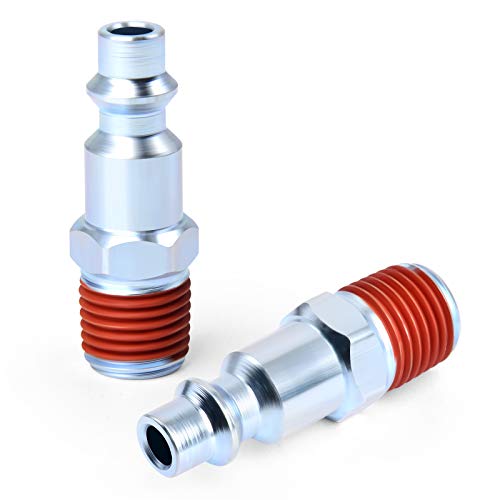 Gasher 1/4-Inch Npt Male Industrial Air Plug, Pneumatic Plugs 300Psi (20-Pack) #TOP6