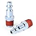 GASHER 1/4-Inch NPT Male Industrial Air Plug, Pneumatic Plugs 300PSI (10-Pack)