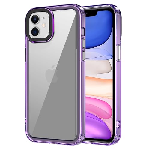 Zapcase Back Case Cover for iPhone 11 | Compatible for iPhone 11 Back Cover | Case Cover with Camera Protection | (TPU + PC | Translucent Purple)